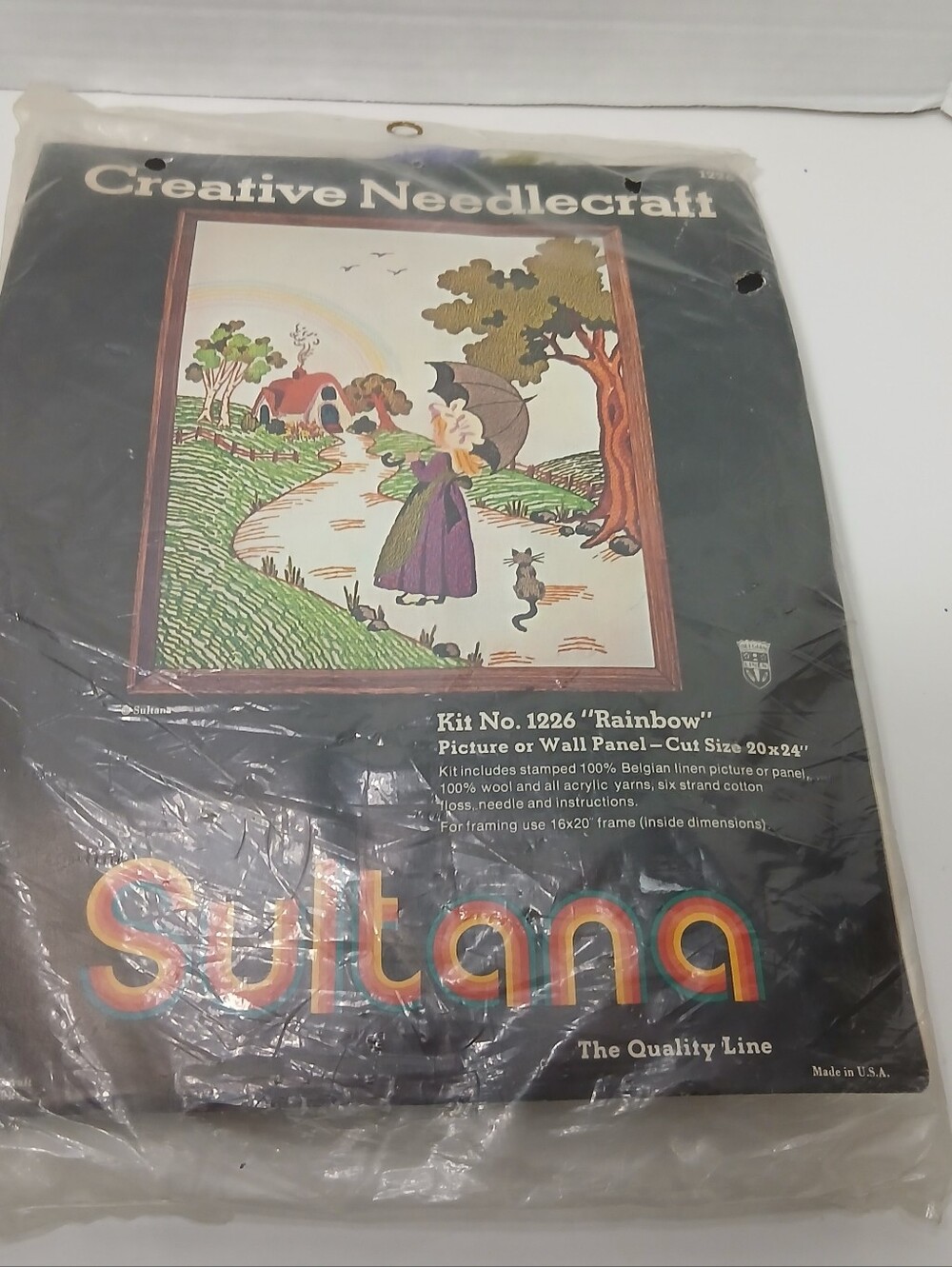 VTG SULTANA Creative Needlecraft Kit 1226 Rainbow NEW SEALED